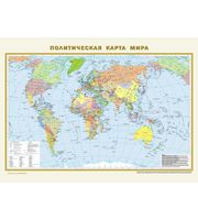 588453_Политическая карта мира.  Физическая карта мира А2  (в новых границах)